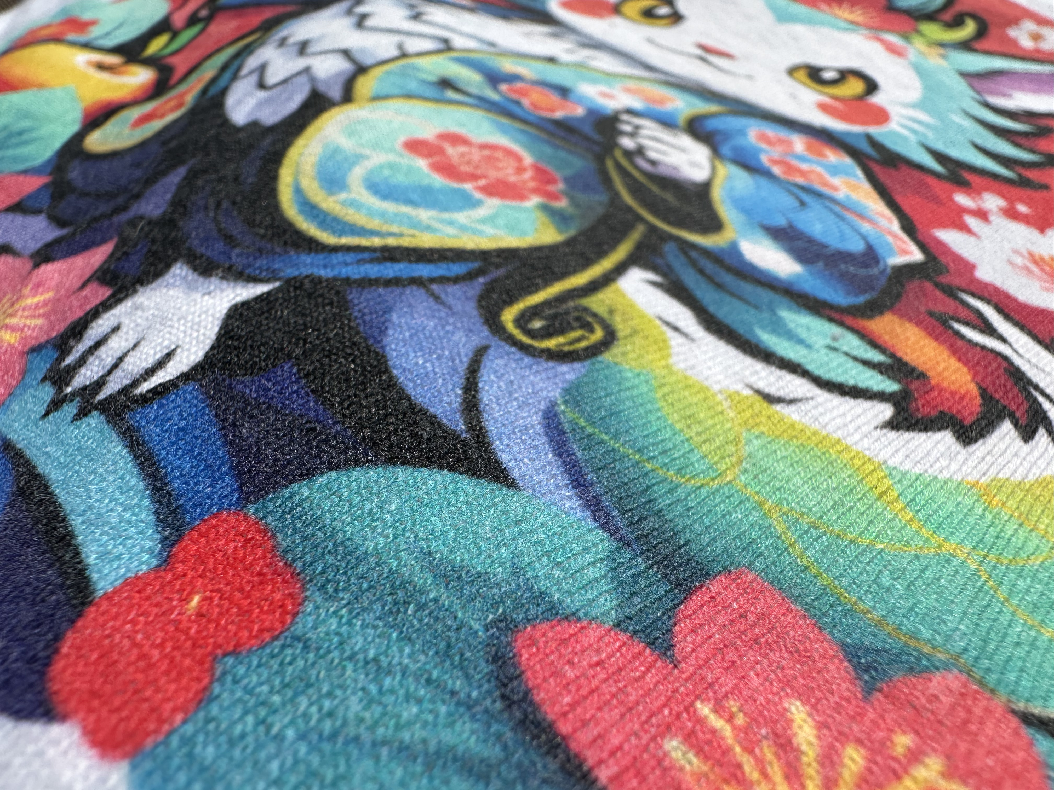 close up of t-shirt print 3